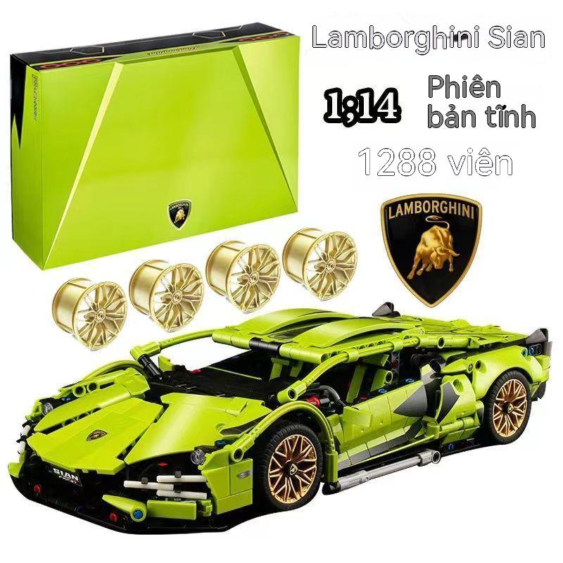 Urchin toys đồ chơi lắp ráp tương thích mô hình siêu xe lamborghini đồ chơi lắp ráp mô hình xe thể thao độ khó cao