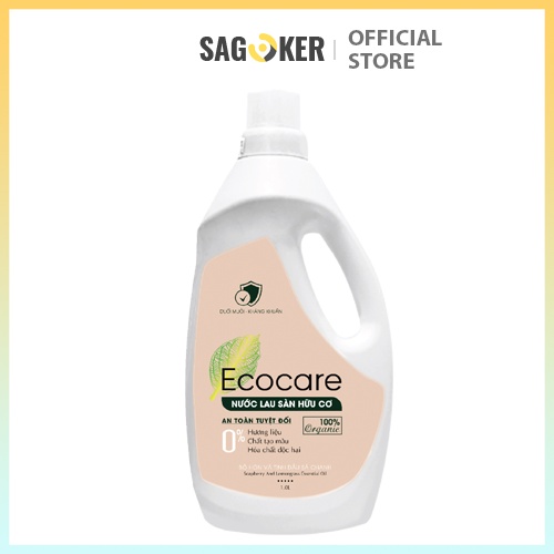 Nước lau sàn hữu cơ 4 lít chanh sả ecocare, mã nls726