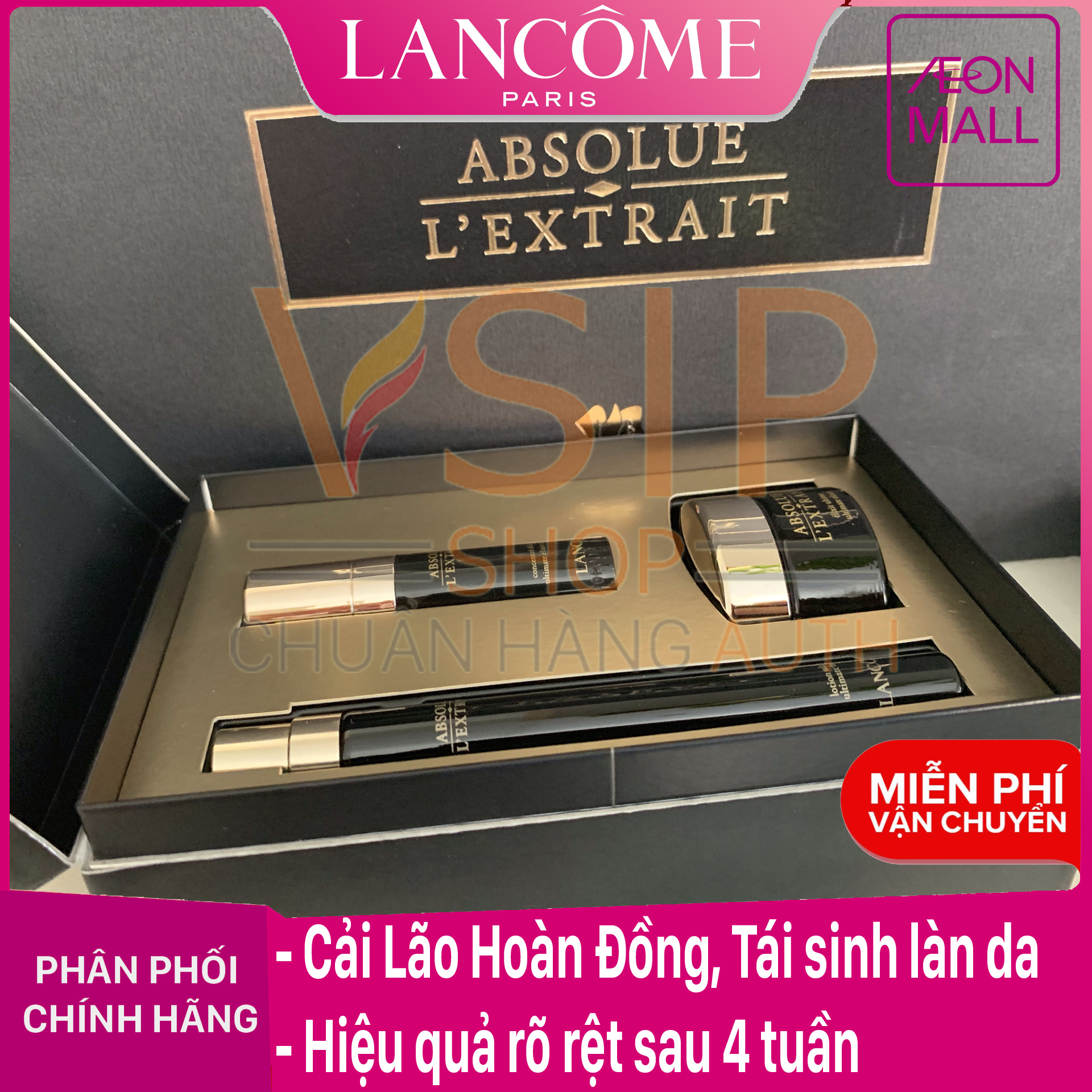 [Tem chính hãng] Bộ dưỡng da tế bào gốc CÃI LÃO HOÀN ĐỒNG Set Lancome Absolue L’xtrait