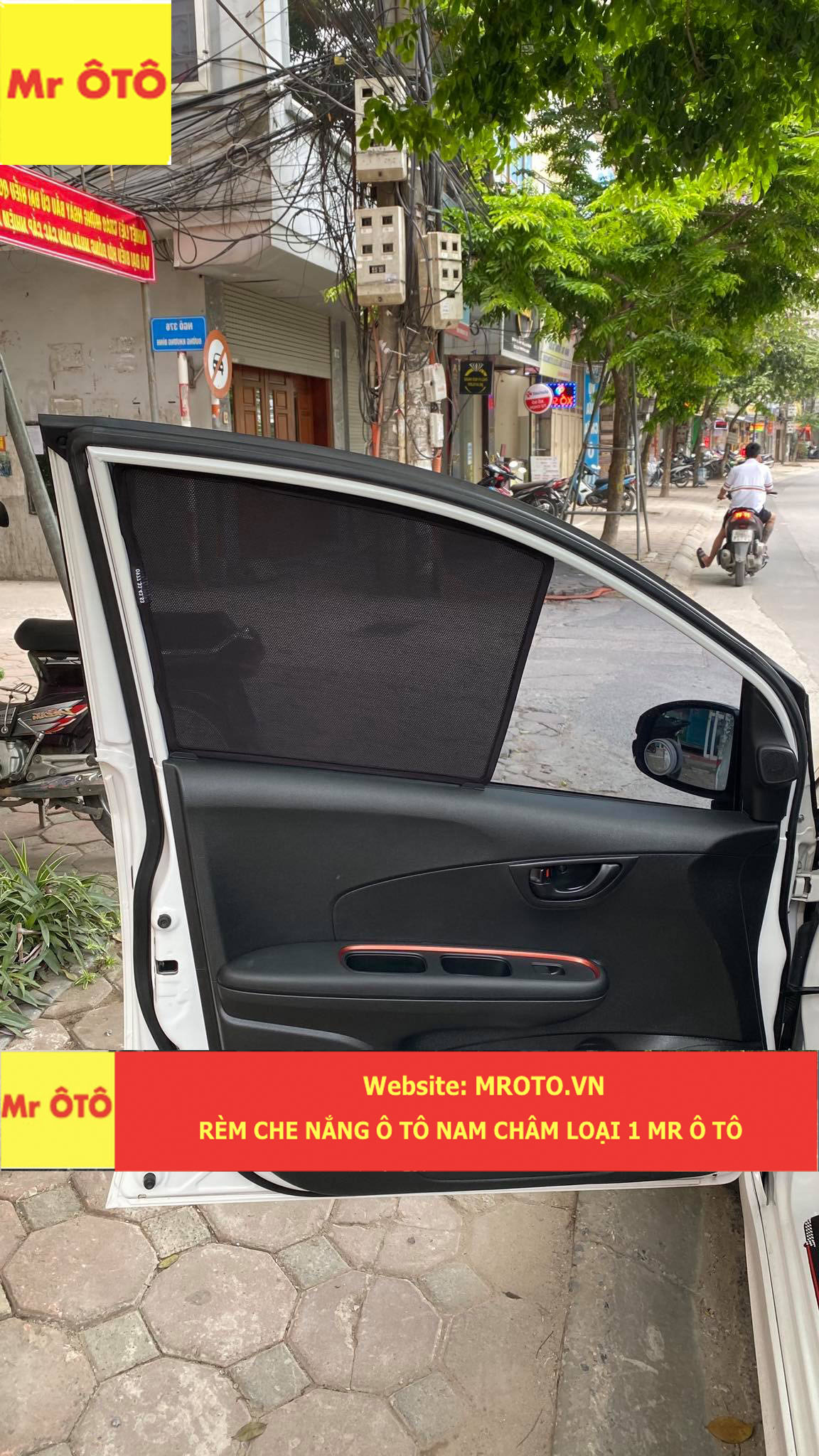 [ GIÁ XƯỞNG] RÈM CHE NẮNG NAM CHÂM CHO XE HONDA BRIO . BẢO HÀNH 2 NĂM TOÀN QUỐC