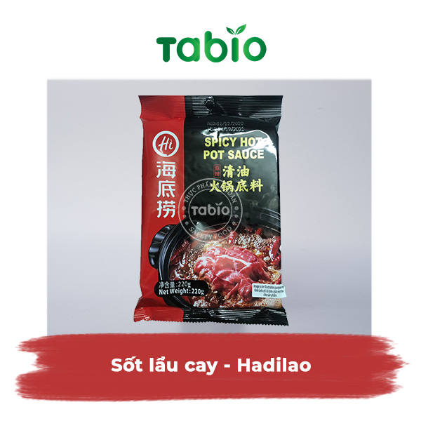 HCM - Sốt lẩu cay Hadilao (220gram) - Malaysia - TABIO [Giao toàn quốc]