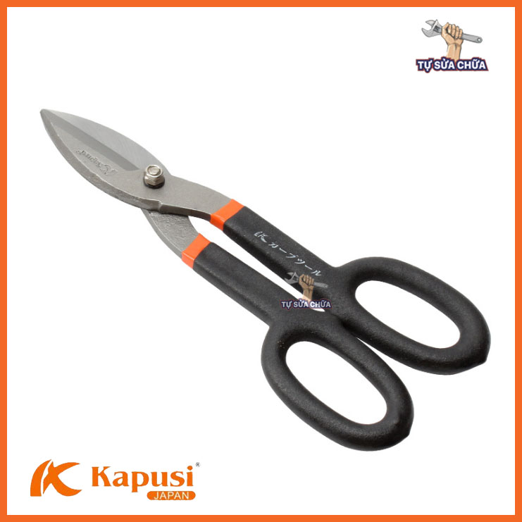 Kéo cắt tôn cộng lực kiểu Mỹ siêu sắc chính hãng Kapusi 12inch 30cmchuyên dụng cắt kim loại từ 0.7mm đến 1.2mm