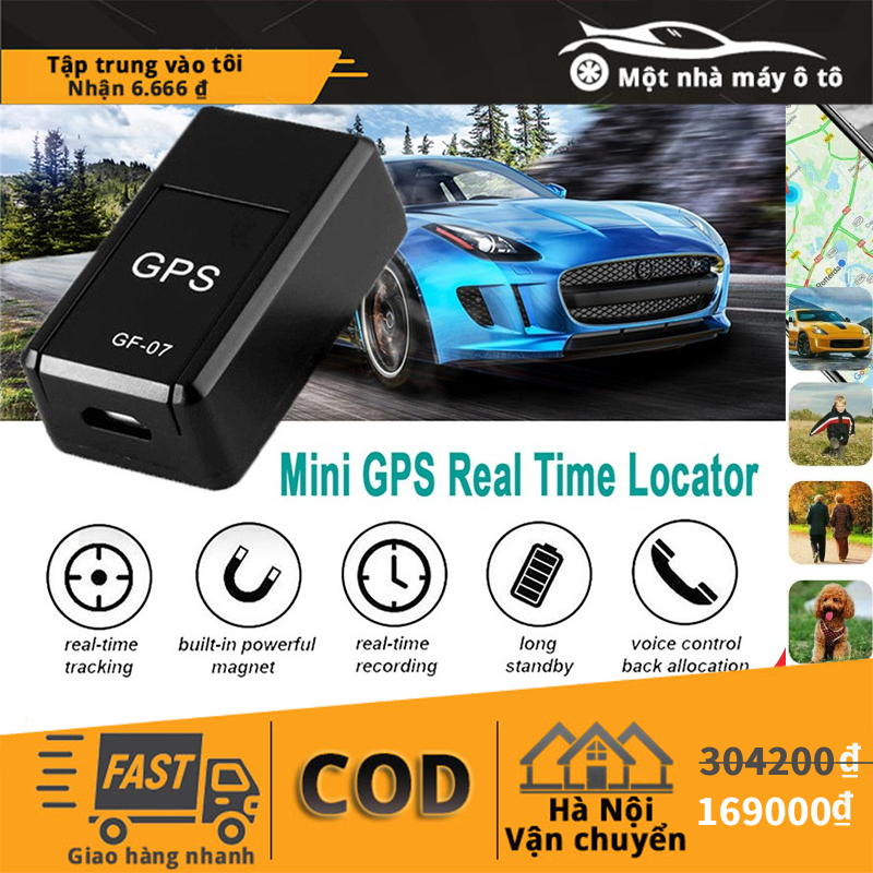 Mini GF 07 GPS Car Tracker Theo dõi thời gian thực Chống trộm Chống trộm Định vị mạnh mẽ Gắn từ tính Định vị Sim Thông tin, Định vị xe máy, thiết bị theo dõi mini có chức năng ghi âm