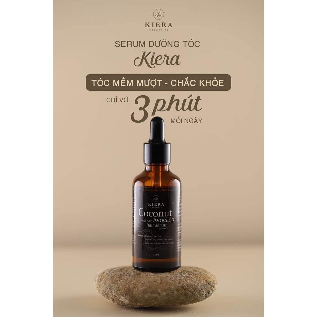 Kiera serum kích mọc tóc chiết xuất từ dầu dừa và quả bơ