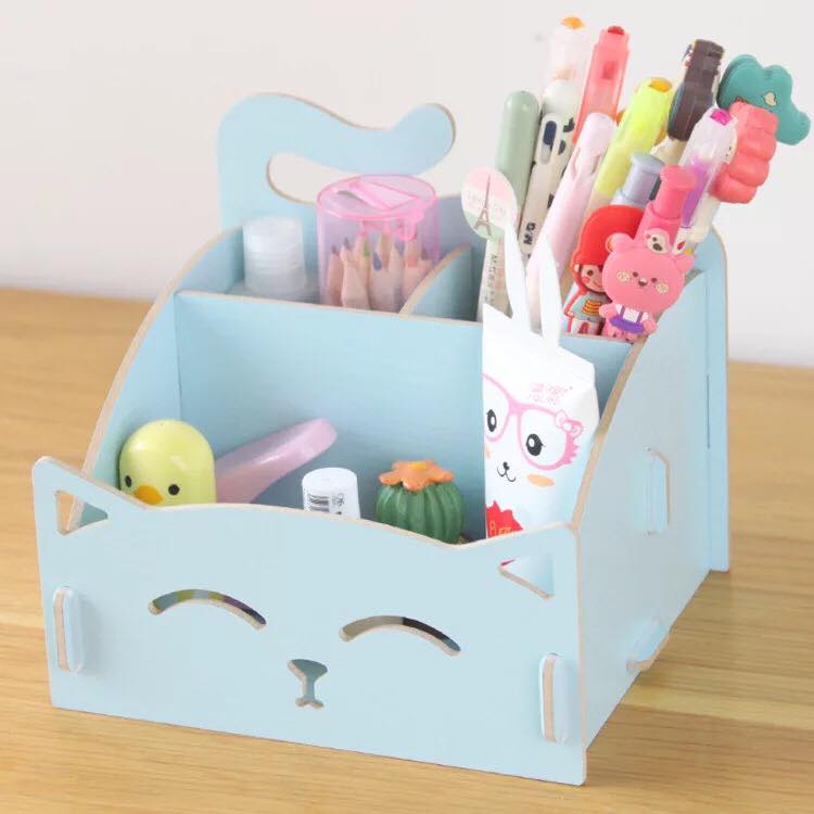 [HCM]Hộp đựng đồ dùng học tập đồ cá nhân mèo con cực dễ thương (chọn màu)