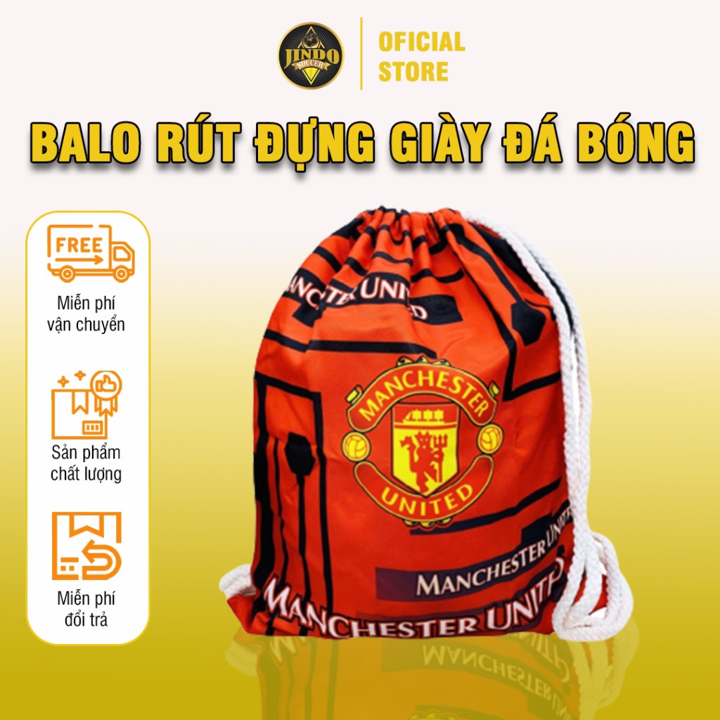Balo đựng giày đá bóng jindo soccer - túi dây rút thể thao đi học du lịch các clb bóng đá cao cấp jsd12