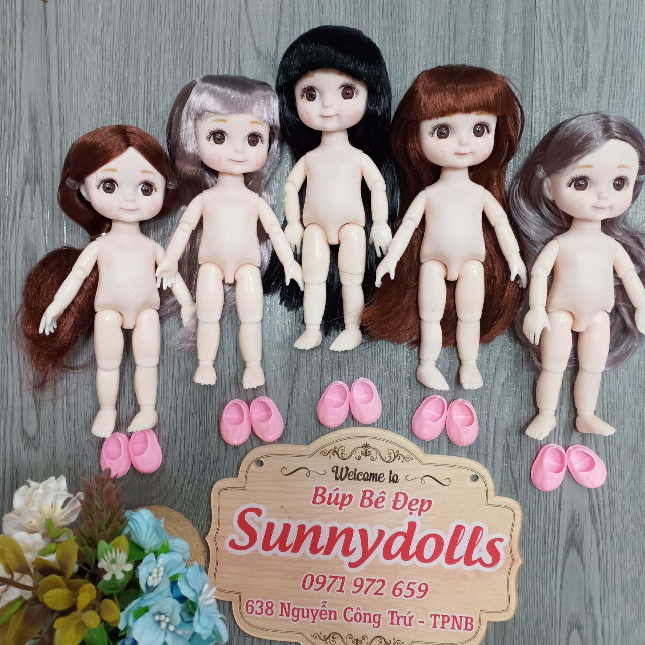 Búp bê em bé ob11 baboliy 13 khớp cao 16cm má lúm dễ thương animedolls 638