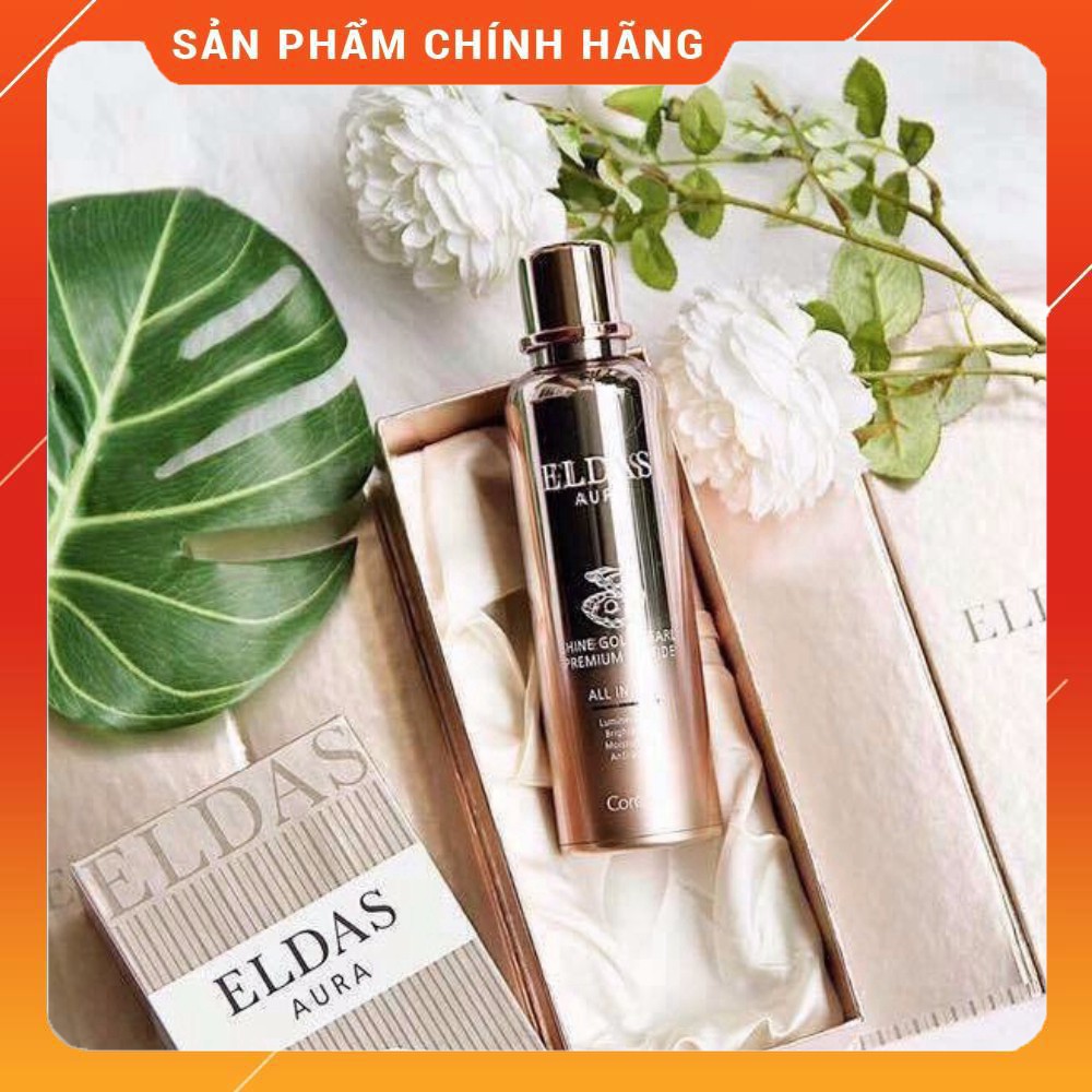 [HCM]Tinh Chất Tế Bào Gốc Eldas Aura Shine Gold Pearl Premium Peptide All In One Coréana 100ml [CAM KẾT CHÍNH HÃNG]