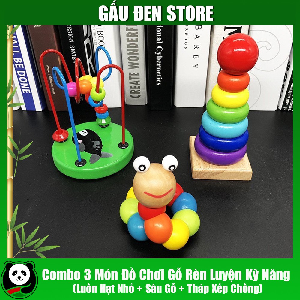 Bộ 3 món đồ chơi gỗ phát triển trí tuệ cho bé cam kết hàng đúng mô tả chất lượng đảm bảo an toàn đến sức khỏe người sử dụng đa dạng mẫu mã màu sắc kích cỡ