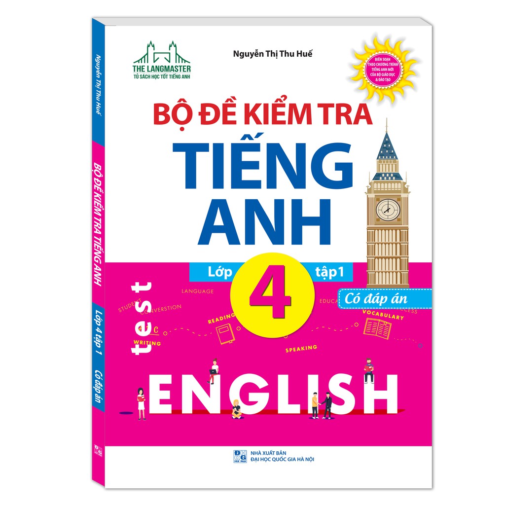 Sách - bộ đề kiểm tra tiếng anh lớp 4 tập 1 - có đáp án