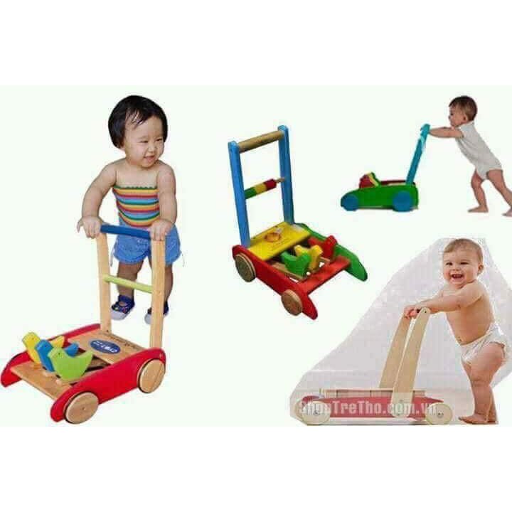 Xe tập đi gỗ 3 con chim cho bé