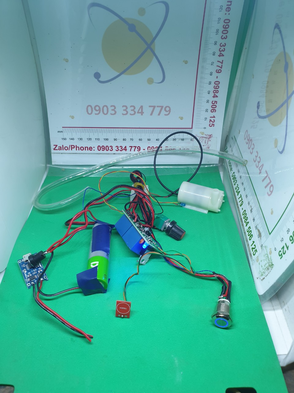 Combo Mạch Chế Máy Rót Rượu cảm ứng chạm 3v72 chế độ bơm chìm nút inox