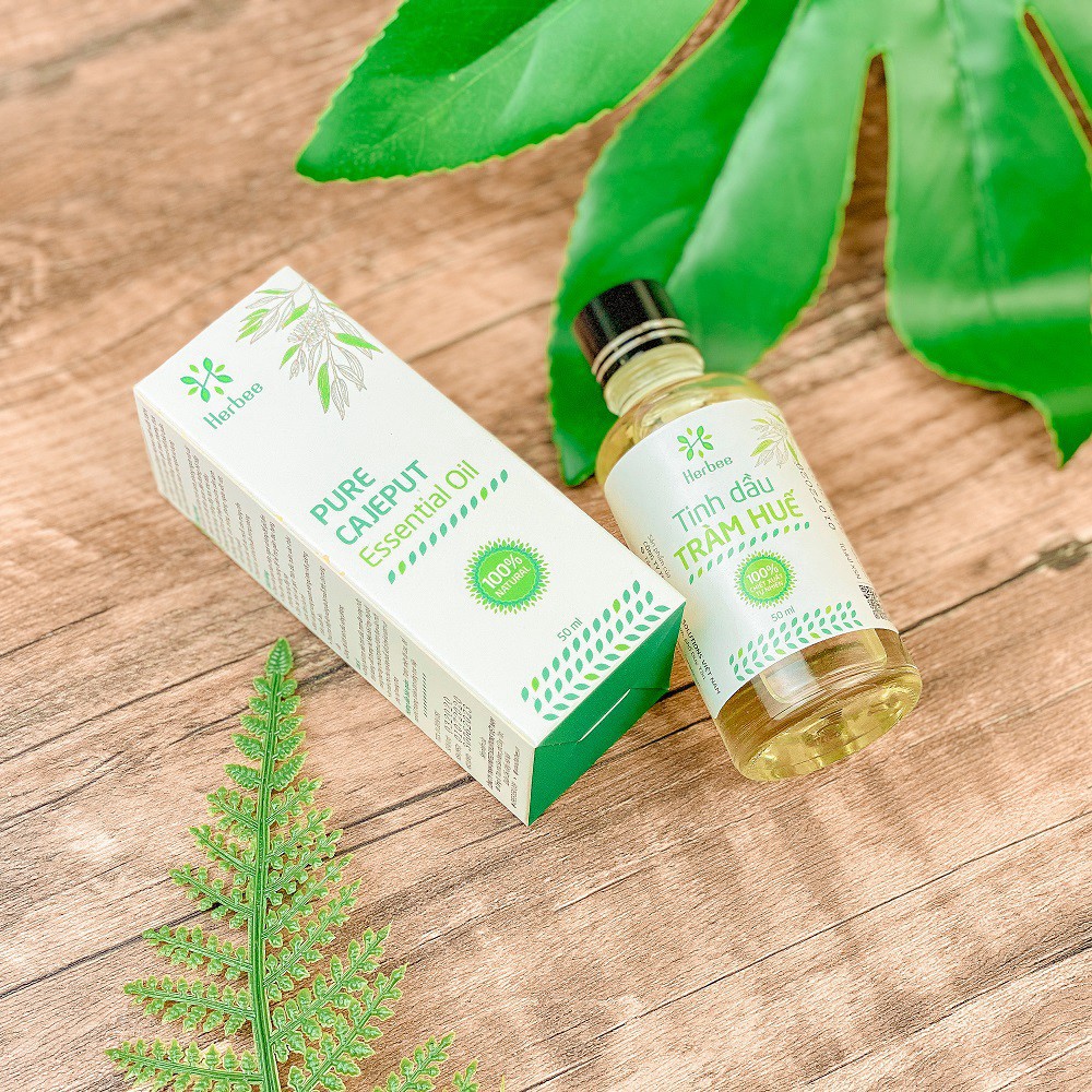 🌺🌺🌺Tinh Dầu Tràm Cho Bé Thương Hiệu Herbee (50ml) 🌺Chiết Xuất 100% Từ Lá Tràm Gió Huế 🌺Giữ Ấm Cơ Thể Khi Trời Lạnh
