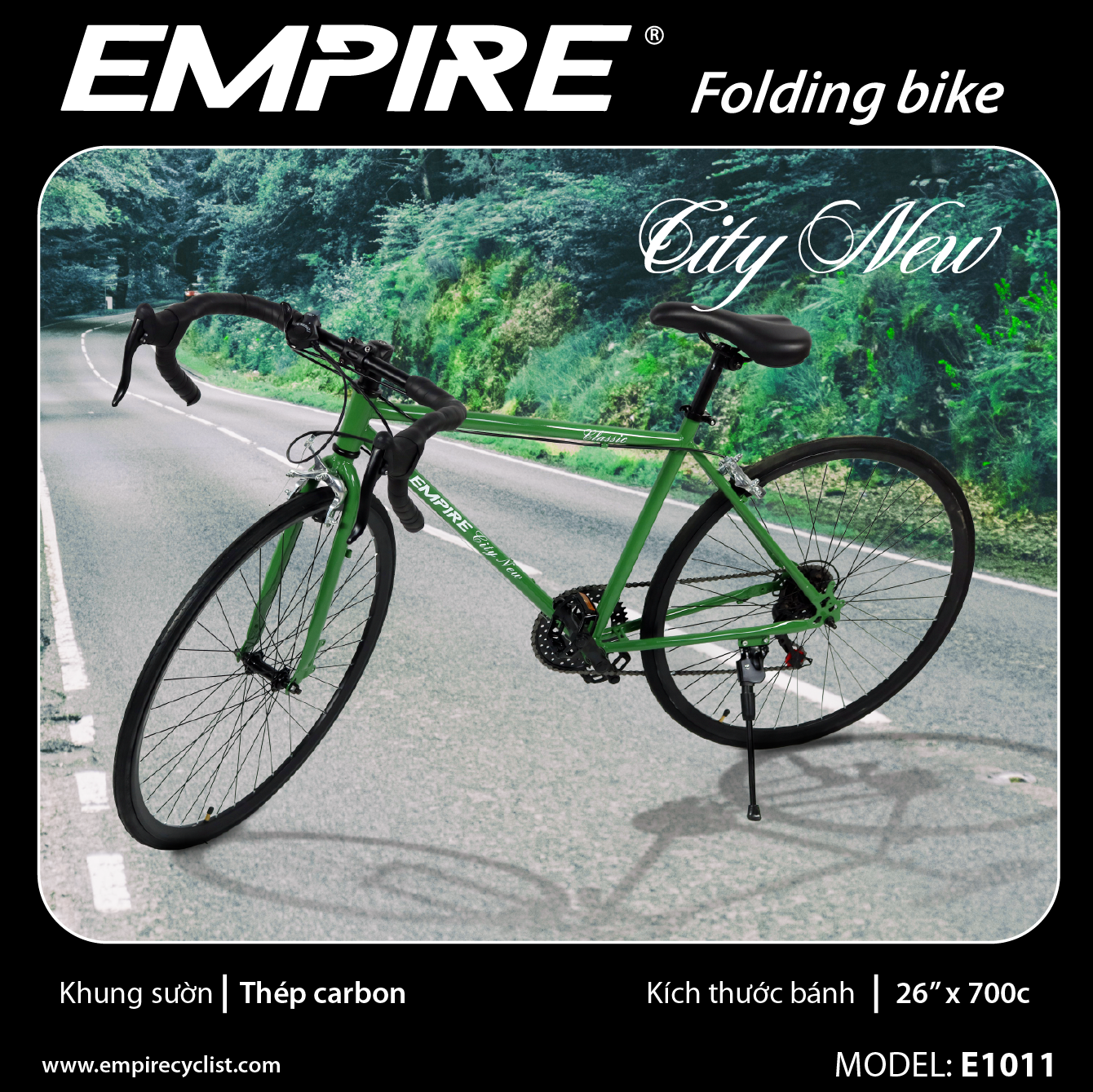 Xe đạp road empire e1011 sừng trâu