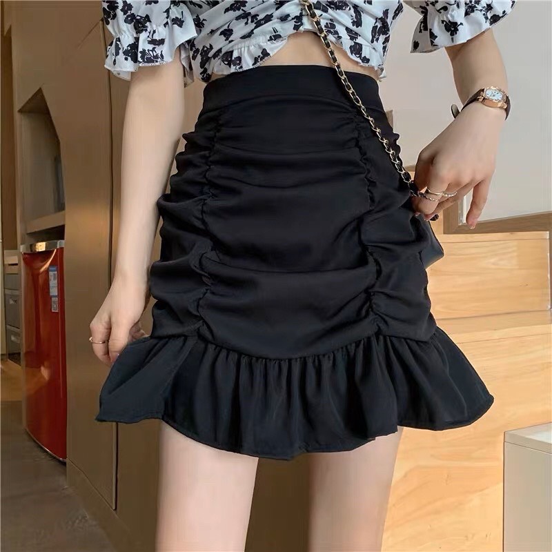 Váy nhún đuôi cá chữ A có quần trong