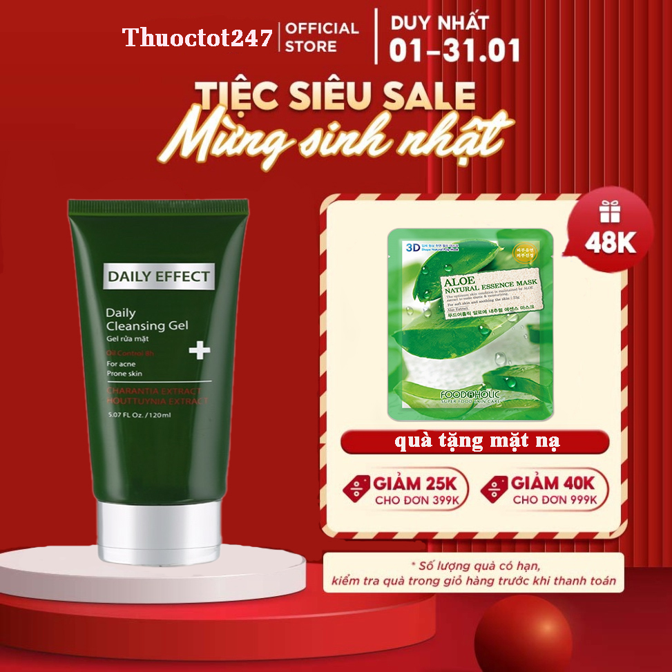 Sữa rửa mặt chiết xuất rau diếp cá và khổ qua rừng daily effect