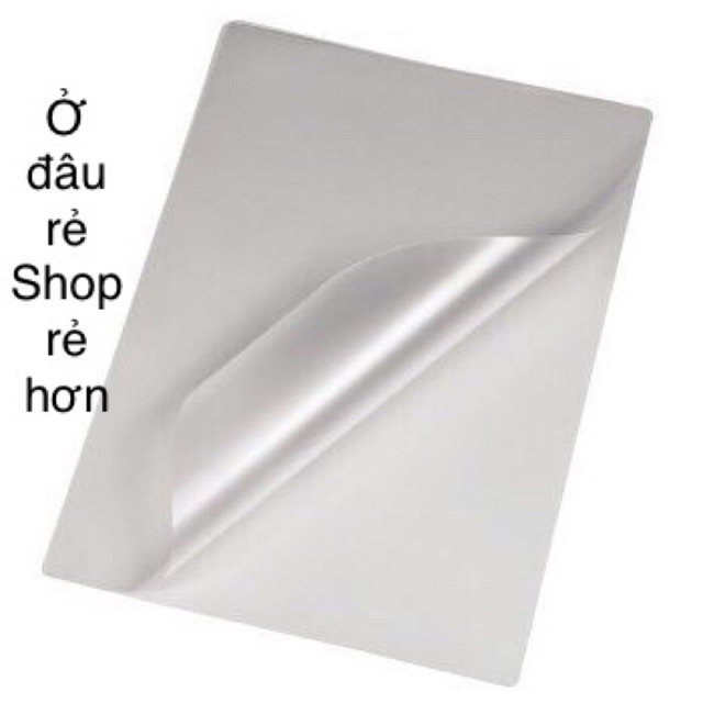 1 Tập giấy ép plastic A4 125mic, ép ảnh plastic dầy