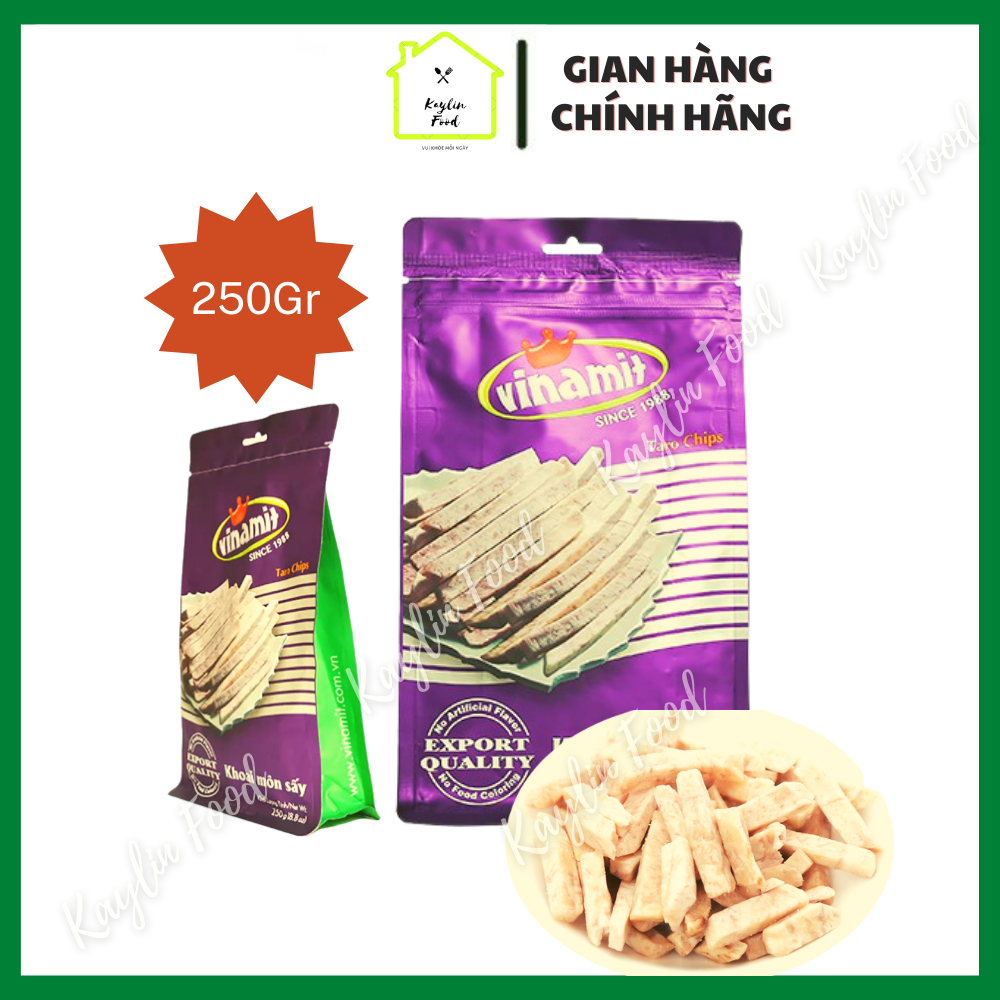 Khoai môn sấy Vinamit 250g khoai môn giòn ngon vị ngọt tự nhiên