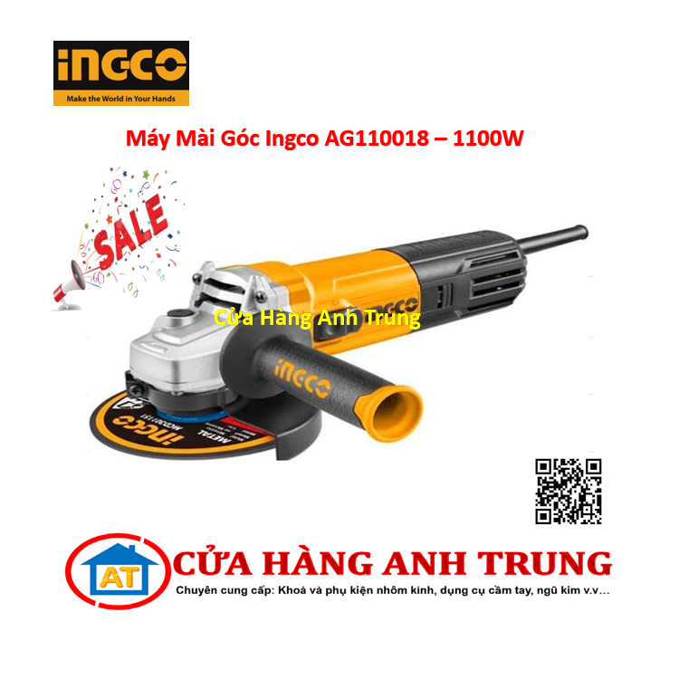Máy mài góc ingco ag110018 - 1100w