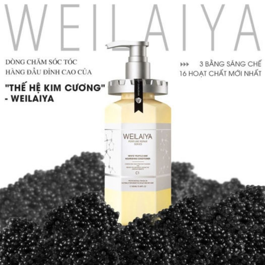 Dầu xả Weilaiya nấm Truffle phục hồi tóc 450ml giúp tóc mềm mượt, tạo phồng tóc