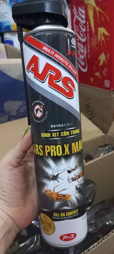 Bình xịt muỗi và côn trùng không mùi ars pro.x mạnh 500ml