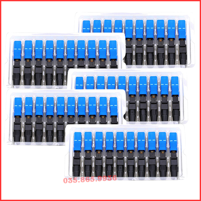 Combo 10-30-50 Fast connector - Đầu nối sợi quang chuẩn SC/UPC | Đầu nối quang nhanh Fast connect CHẤT LƯỢNG
