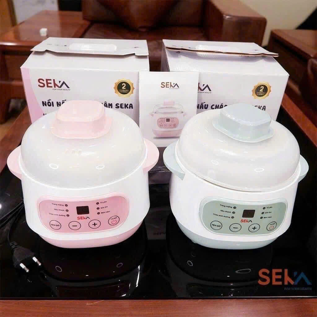 Nồi nấu cháo chậm 6 chức năng Seka SK6132 nấu ngon đảm bảo dinh dưỡng cho bé - Bảo hành 24 tháng
