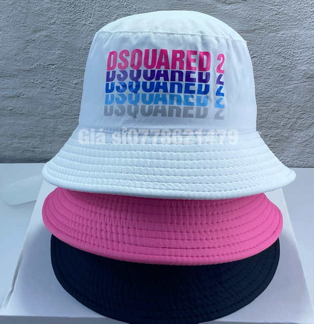 Mũ bucket bo dù in 7 màu DSQUARED 2 thoáng mát cá tính thời trang