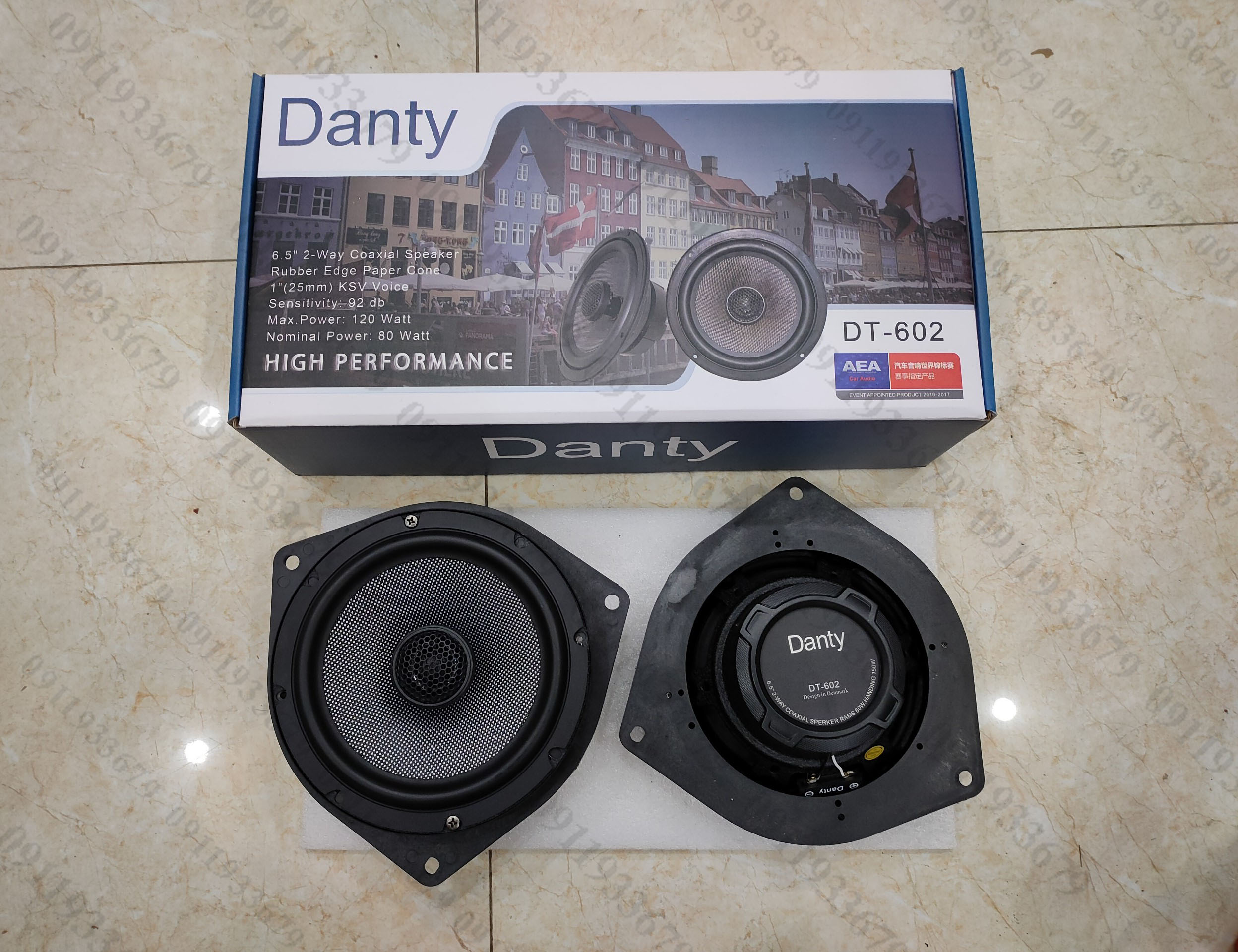 Loa cánh Danty DT-602 , loa đồng trục Danty cho Toyota Vios ,Altis,Camry,Yaris,Hilux,...