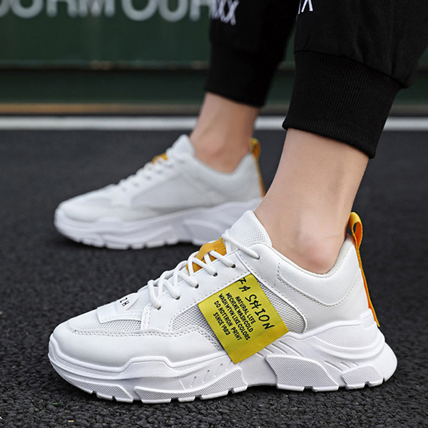 Giày nam thể thao sneaker HERO'S trắng đẹp bata cổ cao cho học sinh đi học đi làm cao cấp Mã ONT-1