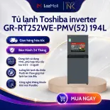 Tủ Lạnh Inverter 194 Lít Toshiba GR-RT252WE-PMV(52) - Tủ Lạnh 2 Cánh Tiết Kiệm Điện - Bảo Hành 24 Tháng