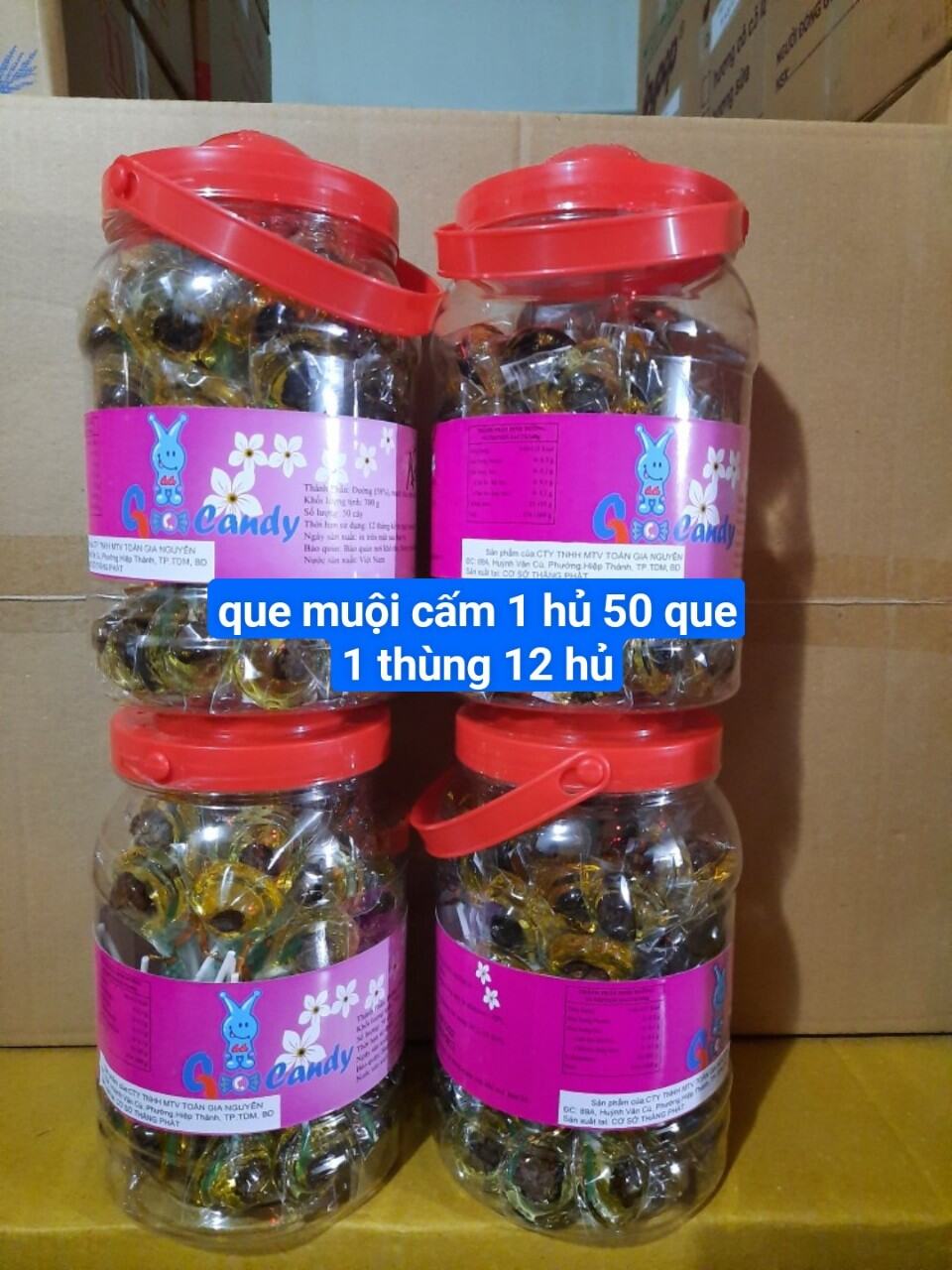 Kẹo xí muội que -hủ 50que - date luôn mới