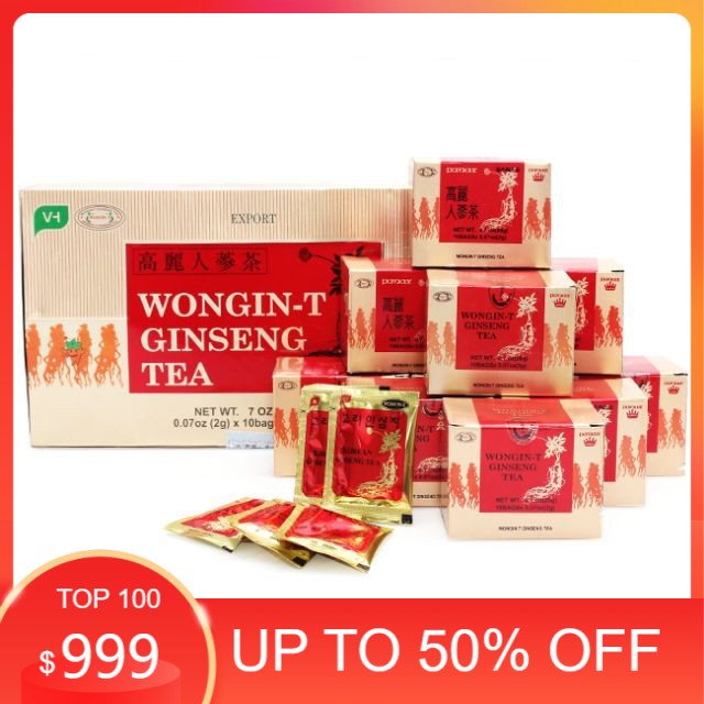 Trà nhân sâm Hàn Quốc Wongin – T Ginseng Tea – hỗ trợ bồi bổ cơ thể
