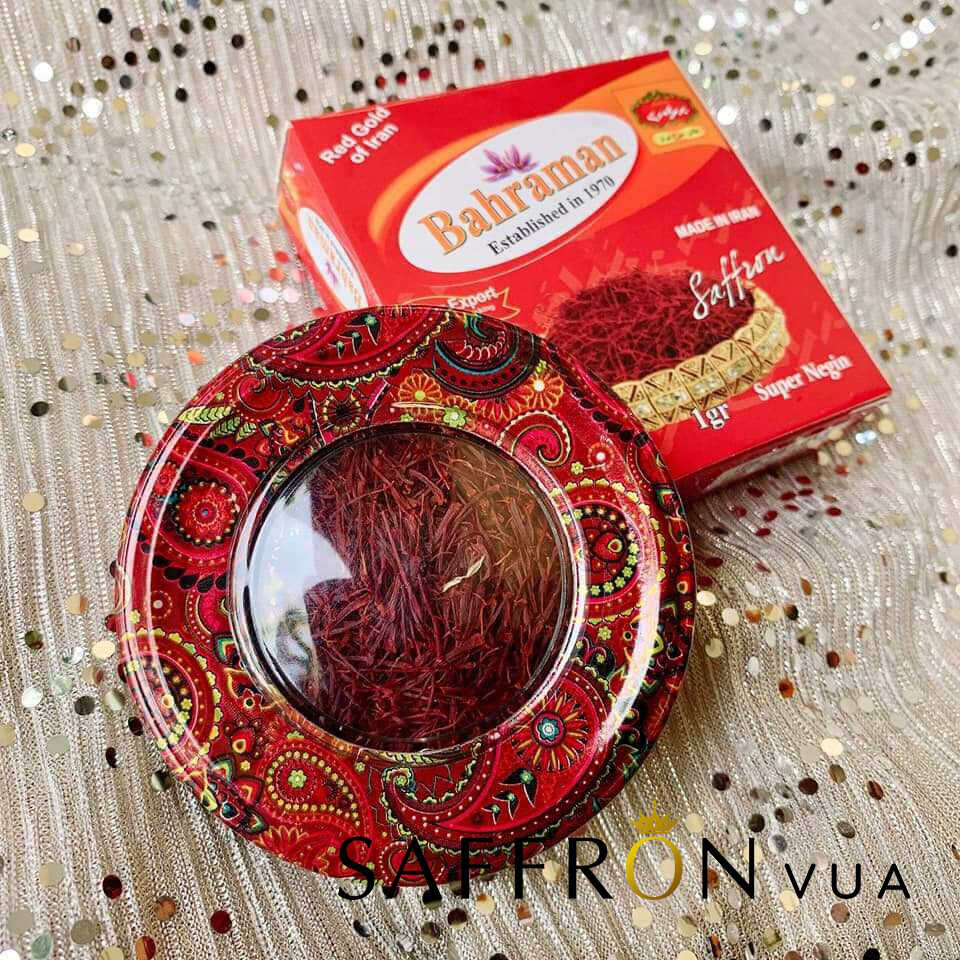 Nhụy Hoa Nghệ Tây Saffron Iran chính hãng + 10gr Trà Hoa Hồng sấy lạnh