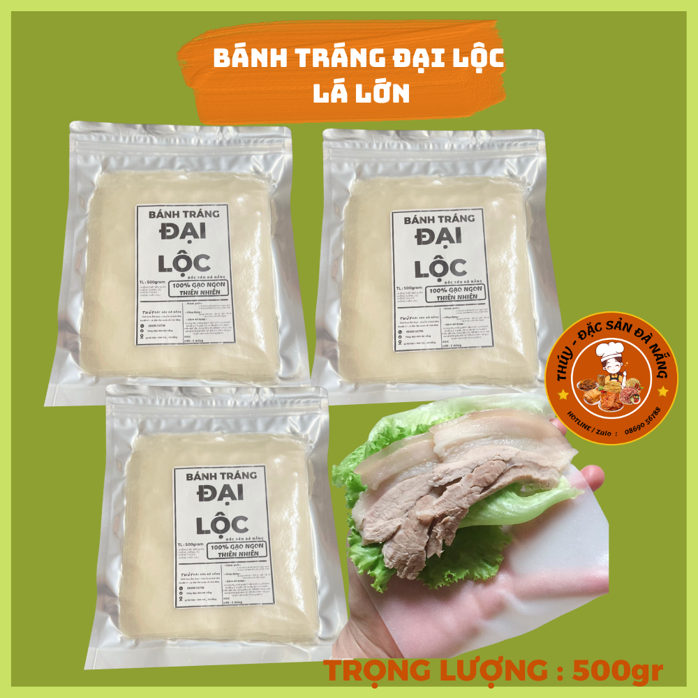 Bánh Tráng Đại Lộc 500gr dùng làm bánh tráng cuốn thịt heo ngon chuẩn vị Đà Nẵng