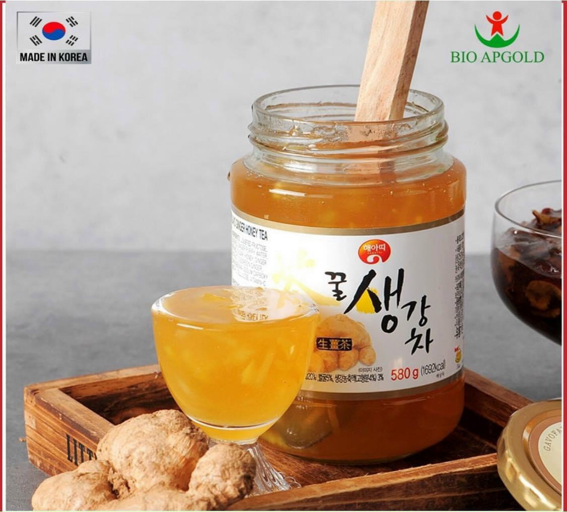 Trà gừng mật ong hàn quốc hủ 580g