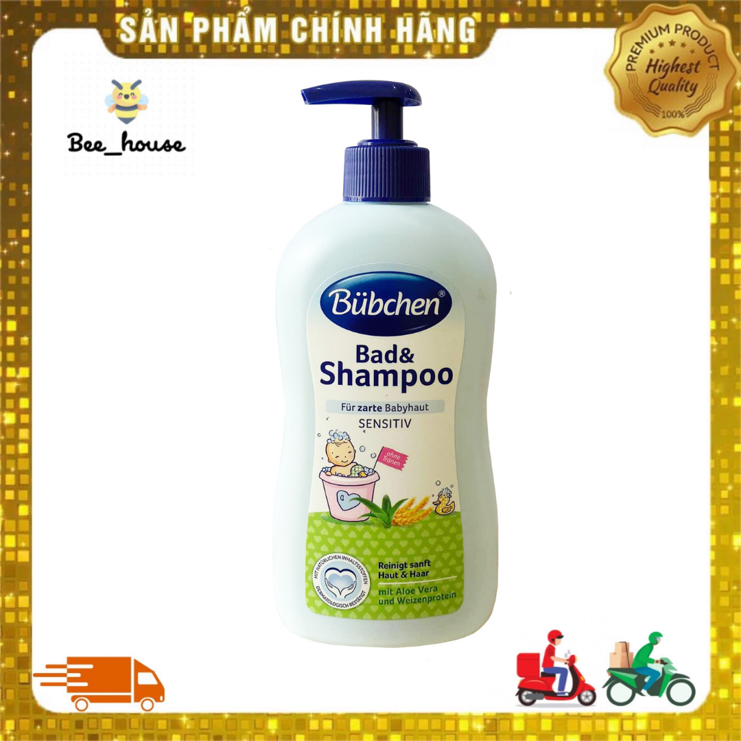 Sữa tắm gội xả Bubchen chen cho bé không hóa chất 400ml-𝗕𝗘𝗘𝗛𝗢𝗨𝗦𝗘