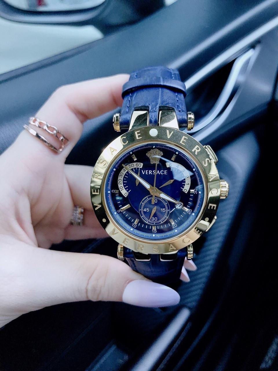[HCM]Đồng Hồ Thời Trang Nam VERSACEO4_ Dây Da Cao Cấp - Size 44 mm - FULLBOX