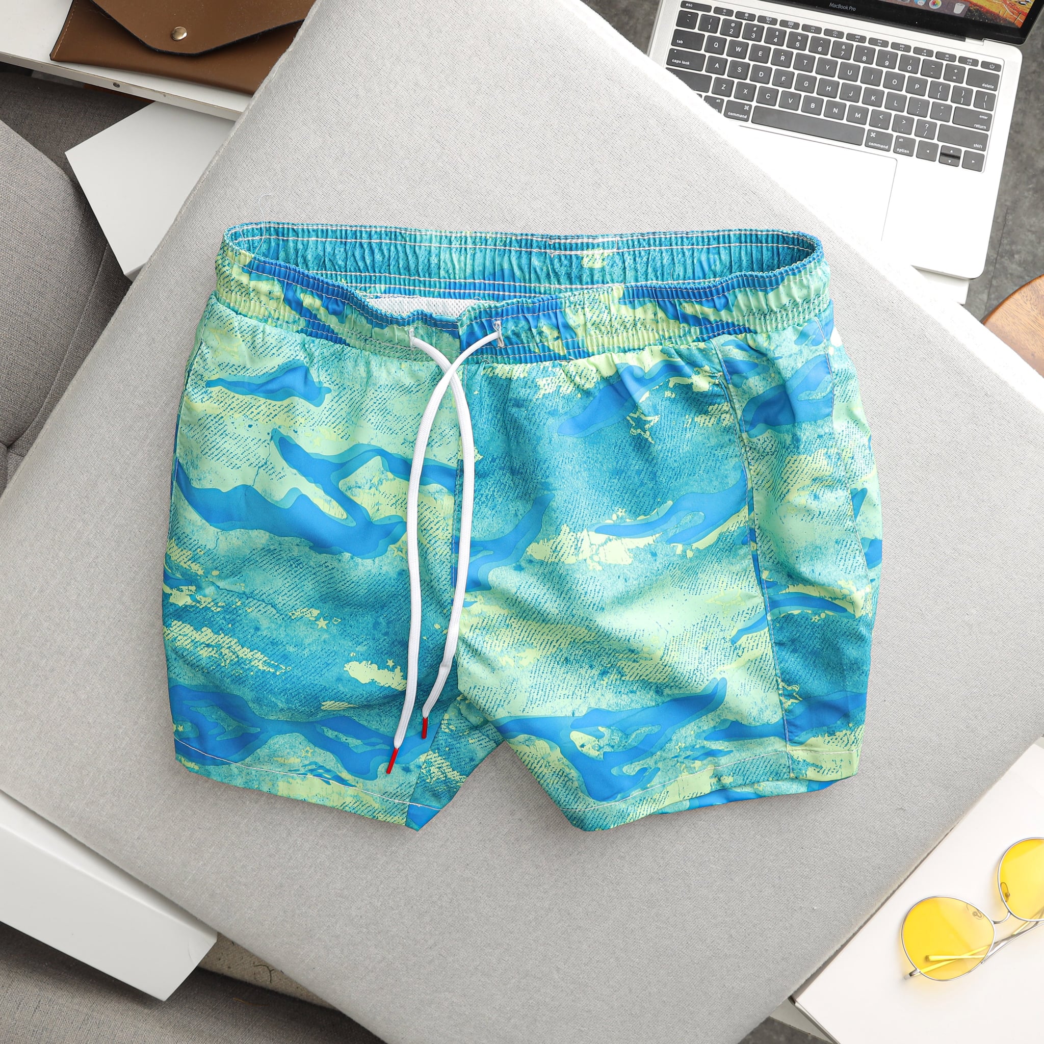 Quần short đi biển thời trang 2 lớp vải cao cấp