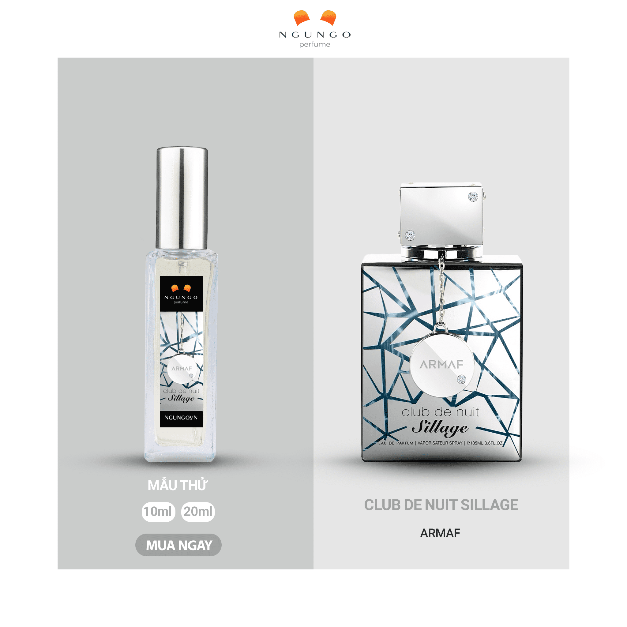 Nước hoa Club de Nuit Sillage [mẫu dùng thử] travel size nhỏ gọn - Ngu Ngơ Perfume