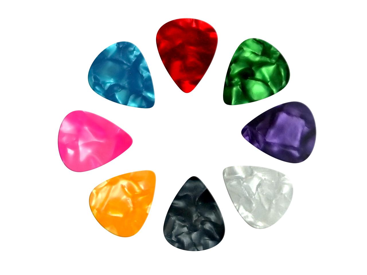 Guitar pick, Bộ 10 phím đàn guitar hình giọt nước, độ day 0.71 (phím Màu Ngẫu Nhiên)