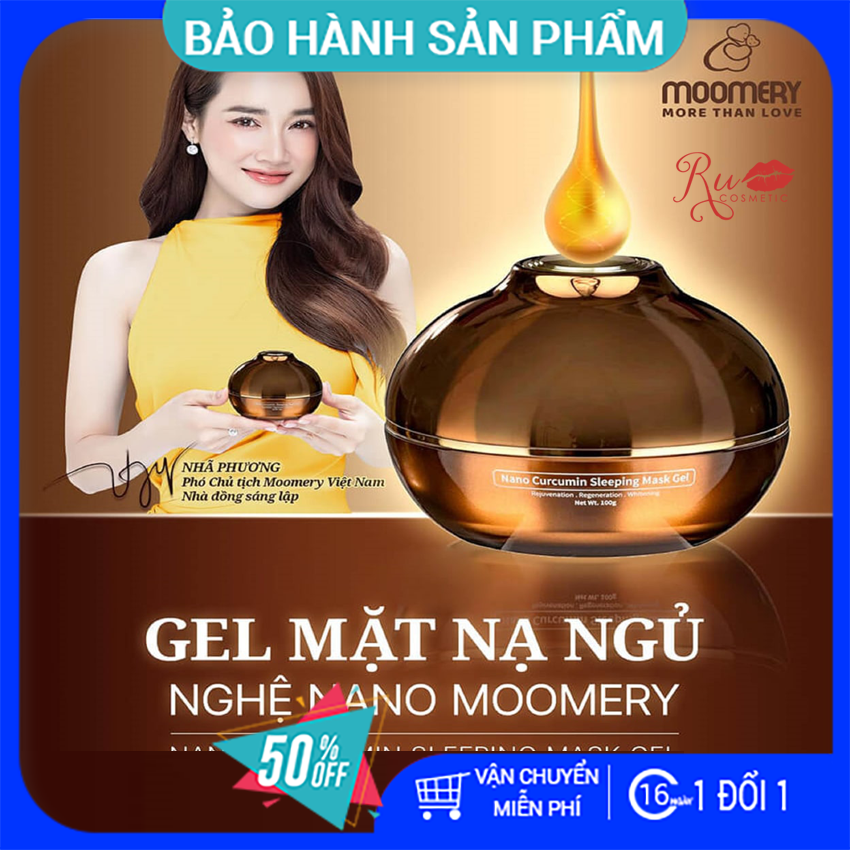 [ CHÍNH HÃNG - KHUYẾN MẠI] Gel Mặt Nạ Ngủ Nghệ Nano Moomery, mặt nạ ngủ Nhã Phương, gel mặt nạ nghệ 100% từ thiên nhiên