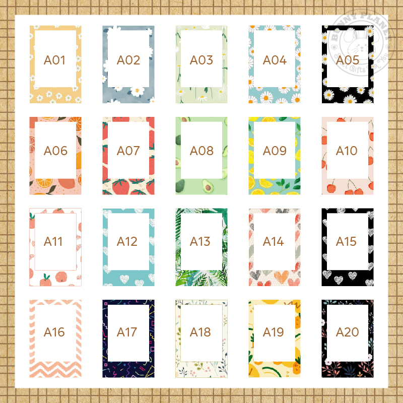 In Ảnh Polaroid Viền Hoạ Tiết 6x9 theo yêu cầu 1k đã ép Plastic, ép Lụa - Cưng Xỉu