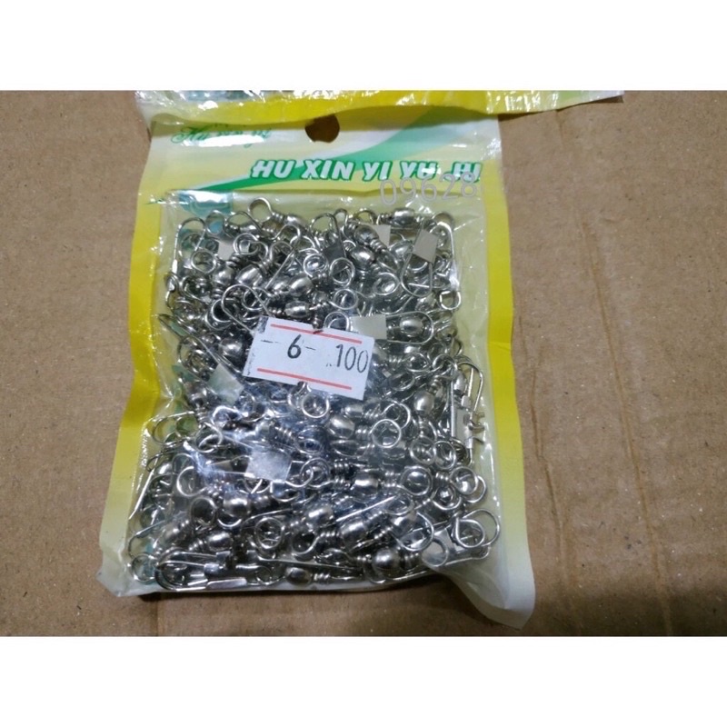 Khóa link câu lure bịch 100 chiếc khoá link chống xoắn ốc