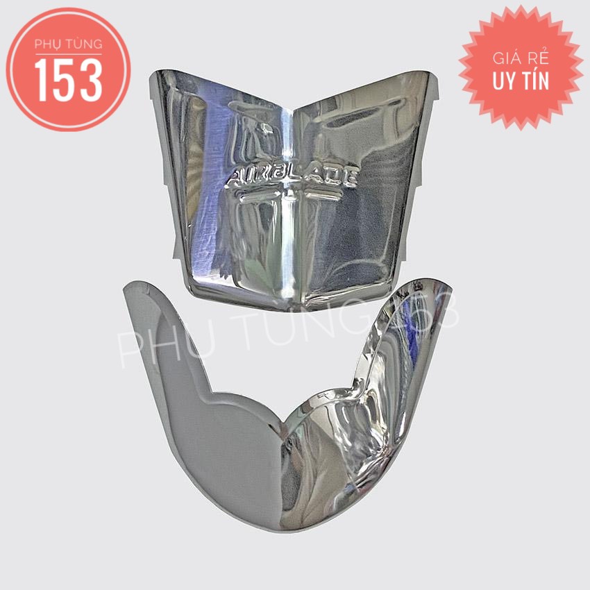 1 bộ mỏ đuôi dè xe Air Blade 110i (2011 - 2012) INOX - Bảo vệ dè INOX - PHỤ TÙNG 153
