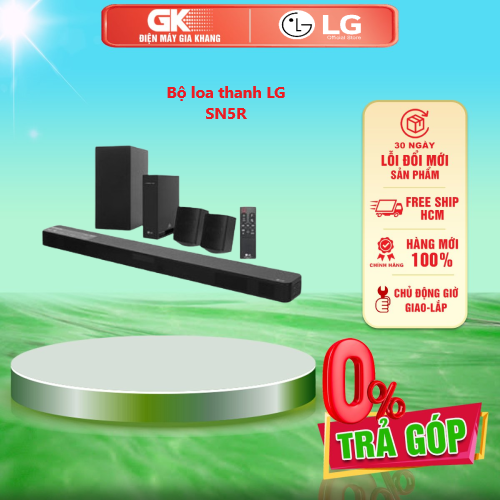 Bộ loa thanh lg sn5r 520w - dolby audio ai sound pro bass blast+ dts digital surround dts virtual:x - giao toàn quốc - freeship hcm