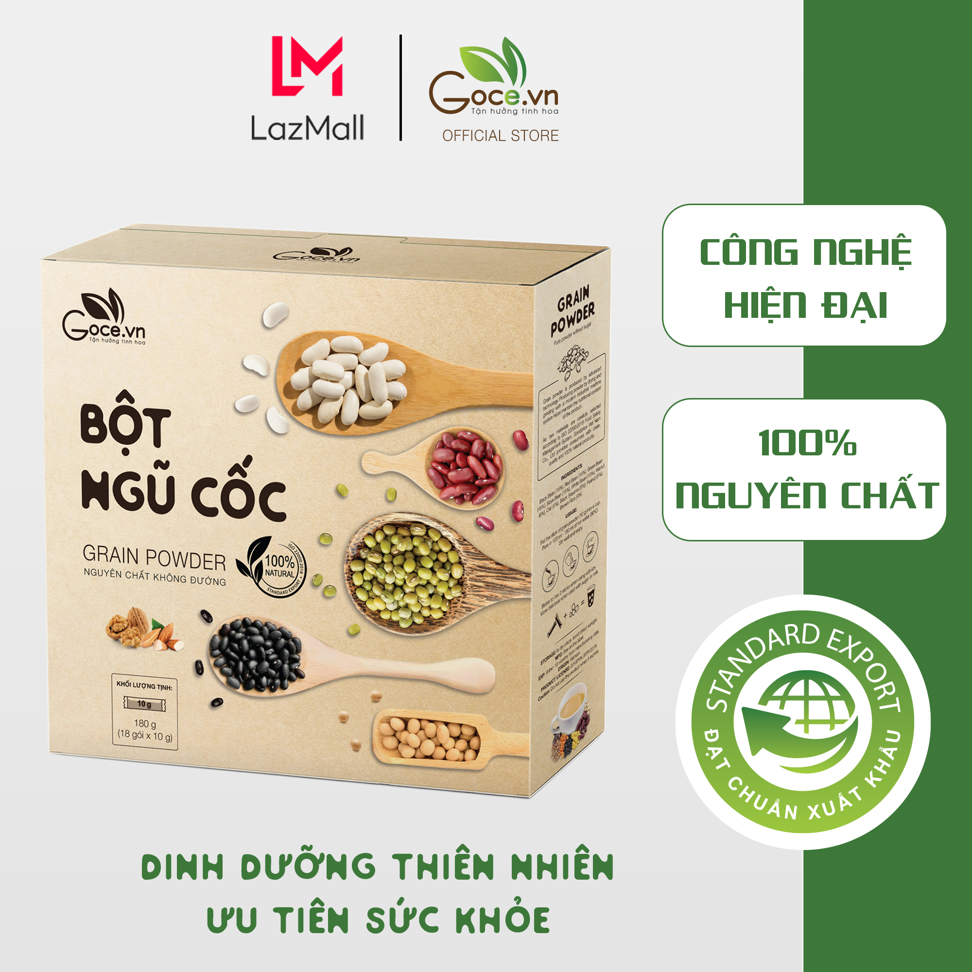 Bột ngũ cốc dinh dưỡng Goce - 180g (18 gói x 10g)