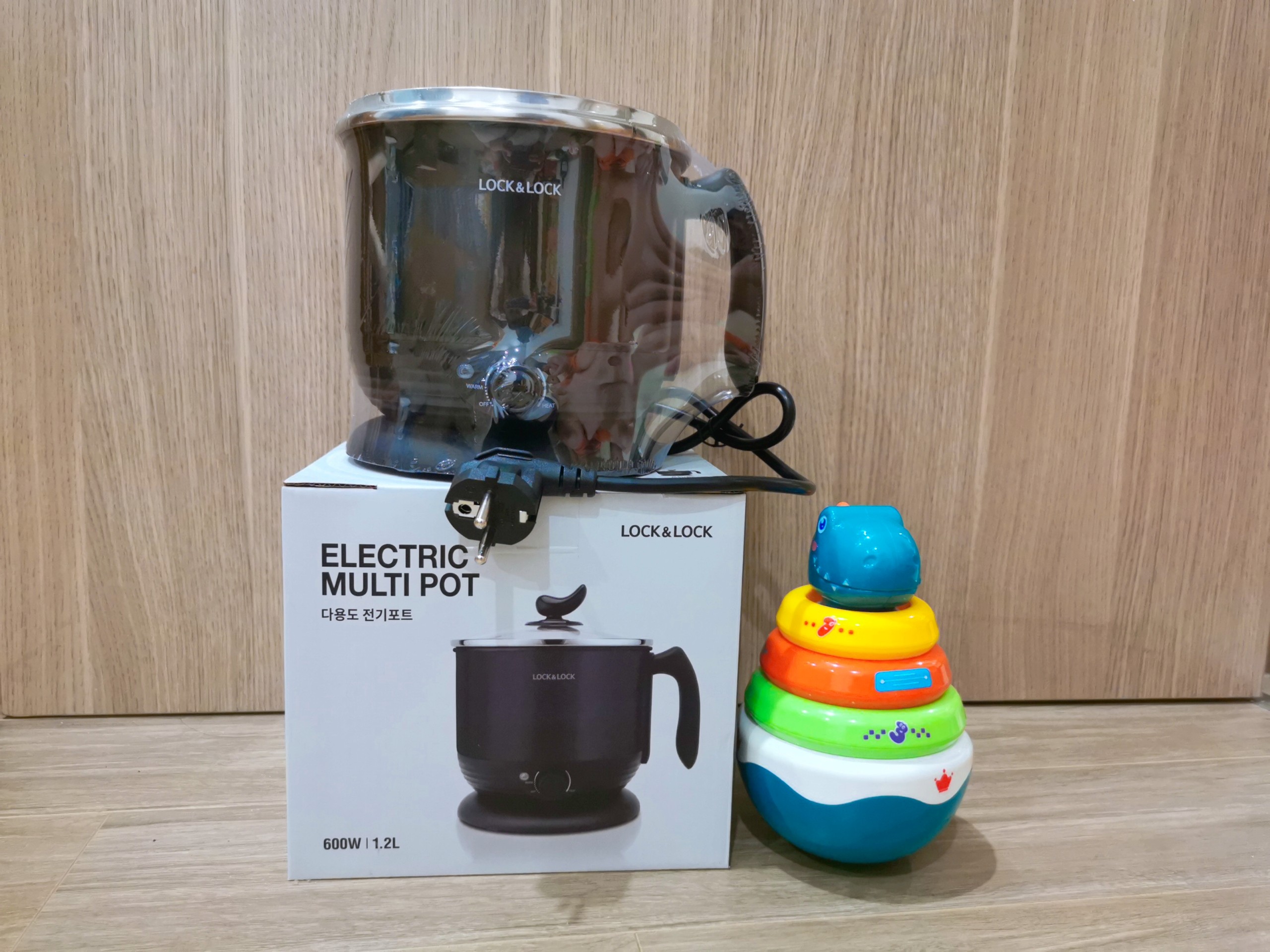 Nồi điện đa năng Lock&Lock Multi Pot 1.2L EJP316BLK, 220V, 50Hz, 600W – Màu đen