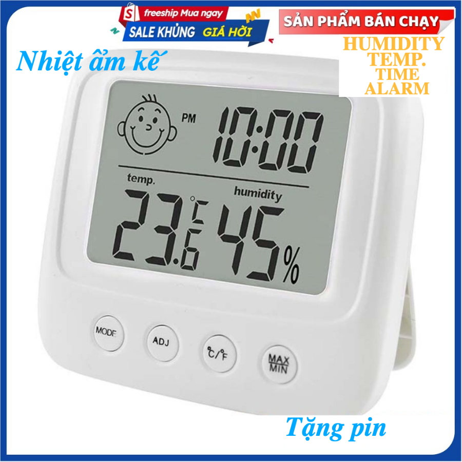 Nhiệt ẩm kế đo nhiệt độ và độ ẩm trong phòng