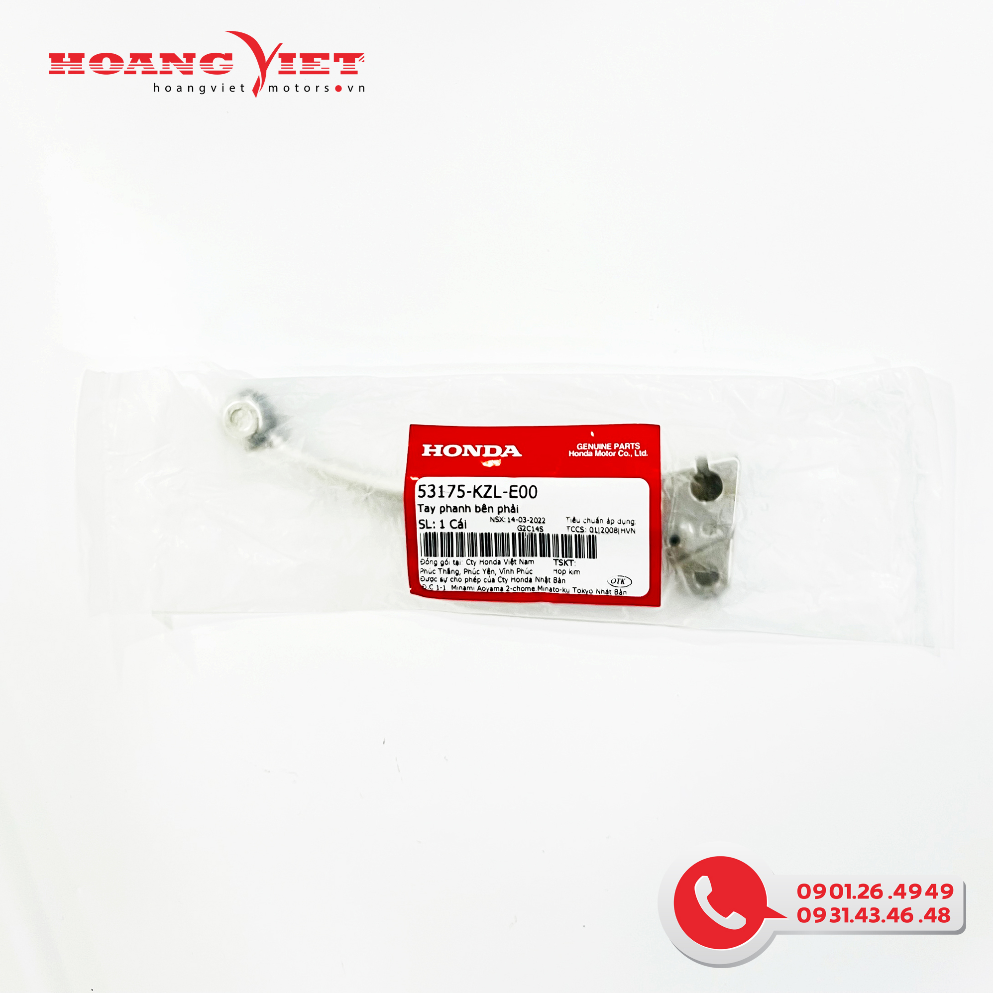 Tay phanh bên phải - honda vision 110 đời đầu / lead 125 - 53175kzle00